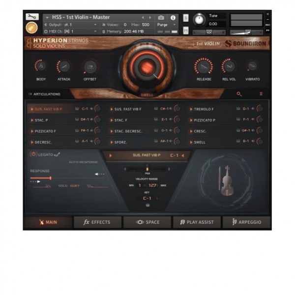 Soundiron Hyperion Strings Solo Violins - Main