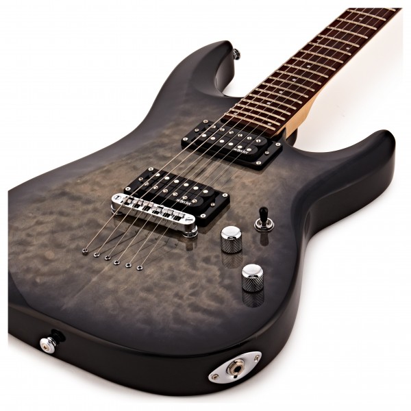 Schecter C-6 Plus Electric Guitar, Charcoal Burst