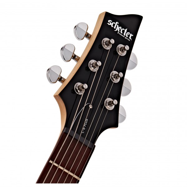 Schecter C-6 Plus Electric Guitar, Charcoal Burst