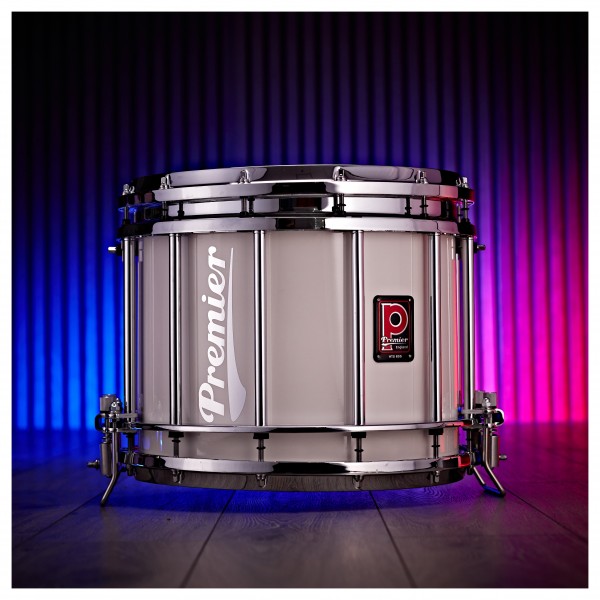 Premier Marching HTS 800 14" x 12" Snare Drum, Ivory White