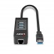 Lindy USB 3.0 Hub & Gigabit Ethernet Converter - frontwards