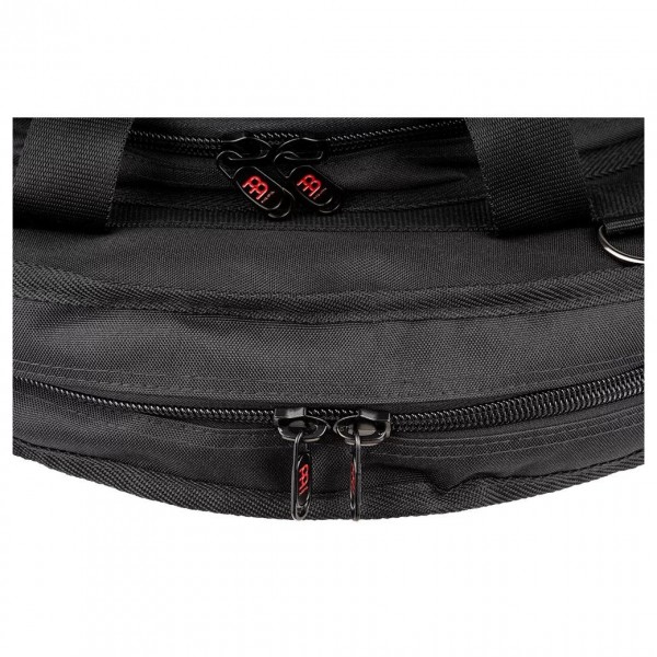 Meinl Cymbals MCB22-BP 22 inch Professional Cymbal Backpack - Black - Zip detail