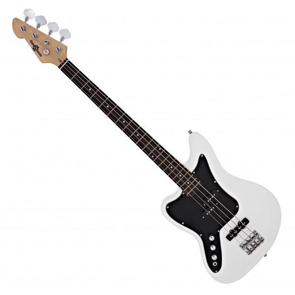 Seattle Left Handed Bass Guitar by Gear4music, White