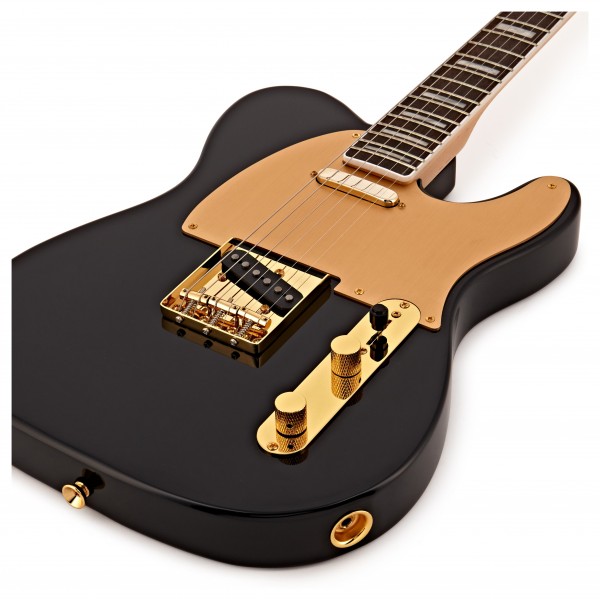 Squier 40th Anniversary Telecaster Gold Edition, Black | Gear4music