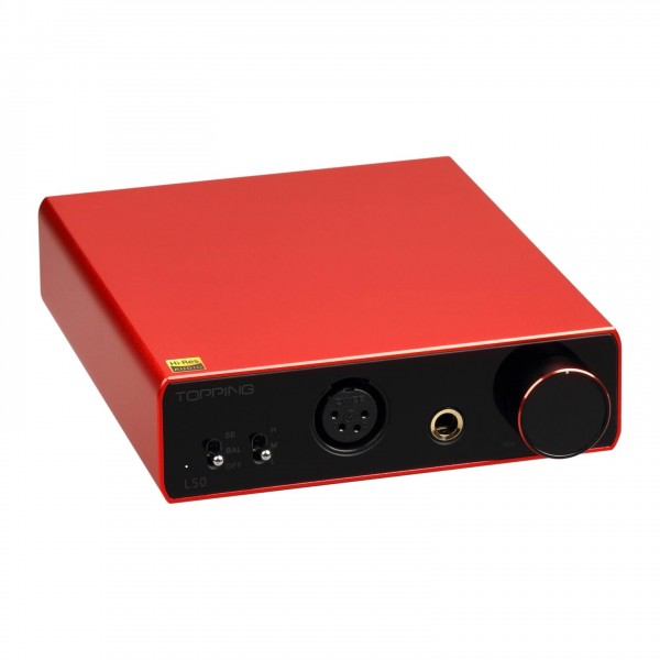 Topping L50 Desktop Headphone Amplifier, Red