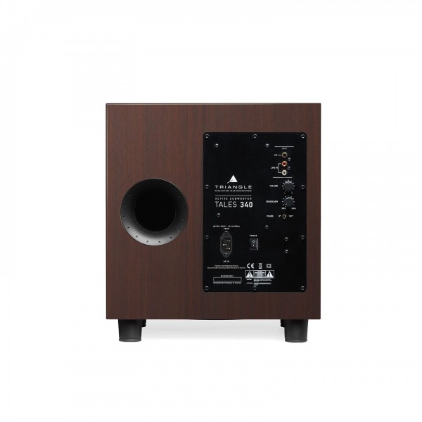 Triangle Tales 340 Subwoofer, Walnut rear panel