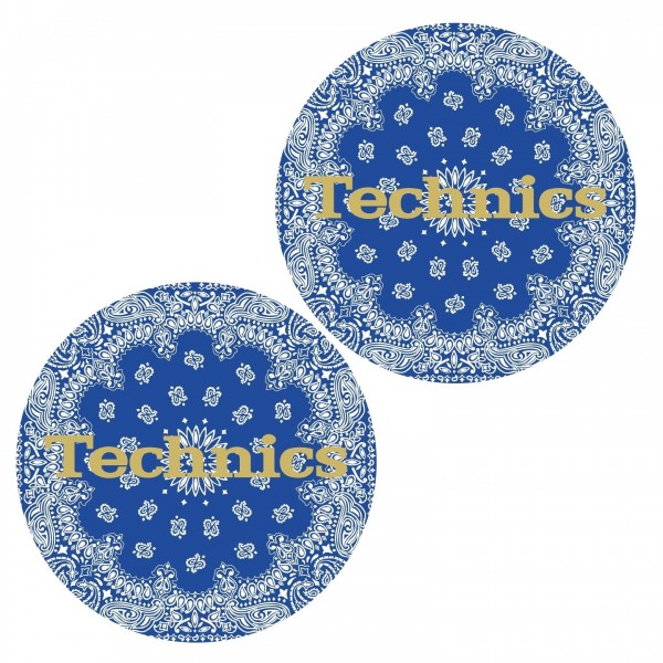 Technics Slipmat Bandana 2, Blue - Pair