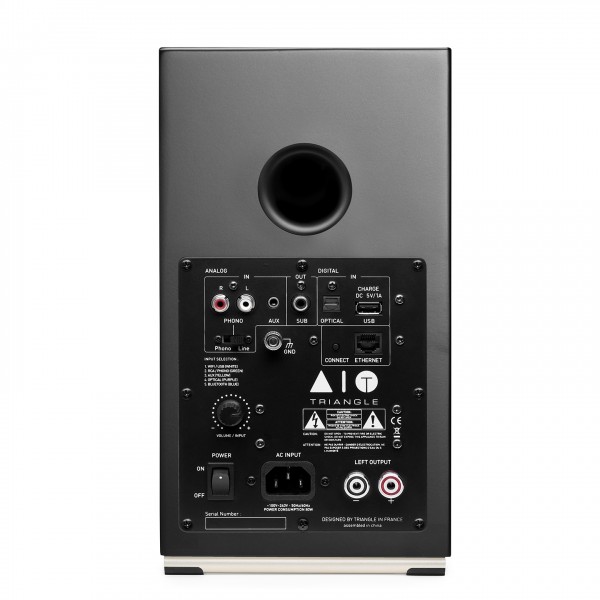 Triangle AIO Twin Bookshelf Speakers Back