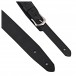 Bear Straps Classic #8 Guitar Strap Silver Buckle, Black