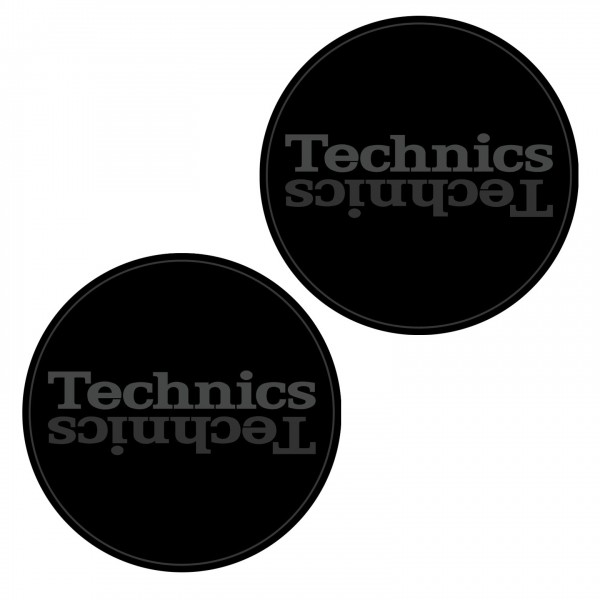 Technics Slipmat Duplex 7: Grey Mirror on Black - Pair