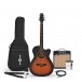 3/4 Cutaway Electro-Travel Guitar + 15W Amp Pack, Sunburst