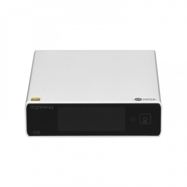 Topping E50 Desktop DAC, Silver - Angle