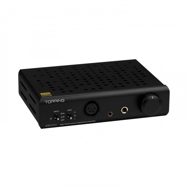 Topping A30 Pro Desktop Headphone Amplifier, Black