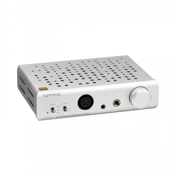 Topping A30 Pro Desktop Headphone Amplifier, Silver