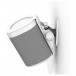 Mountson Security Lock Wall Mount For Sonos One, One SL and Play:1 White - Angle