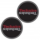 Technics Slipmat Duplex 2: Silver/Red Mirror on Black
