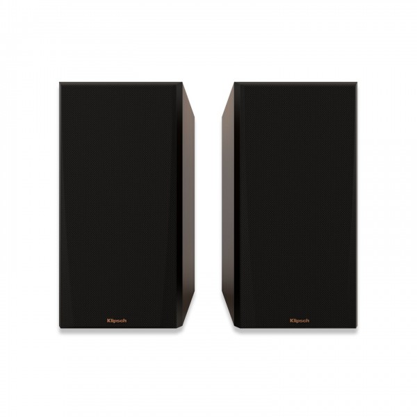 Klipsch RP-600M MKII Bookshelf Speakers (Pair), Walnut with magnetic grilles