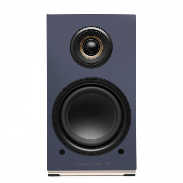 Triangle AIO Twin Bookshelf Speakers Right Speaker Front View Abyss Blue