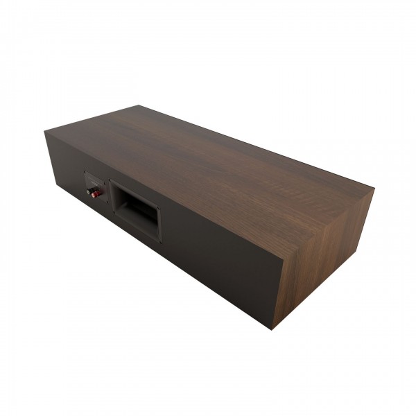 Klispch RP-504C MKII Centre Speaker (Single), Walnut reverse with view of Tractrix port