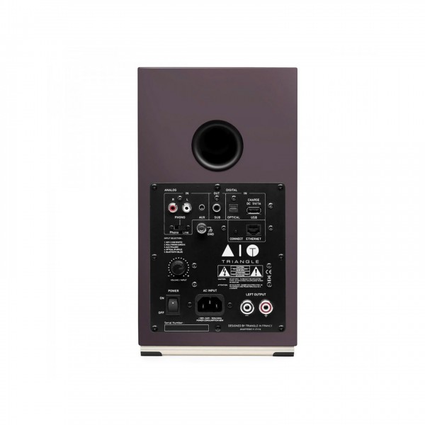 Triangle AIO Twin Bookshelf Speakers Back Purple