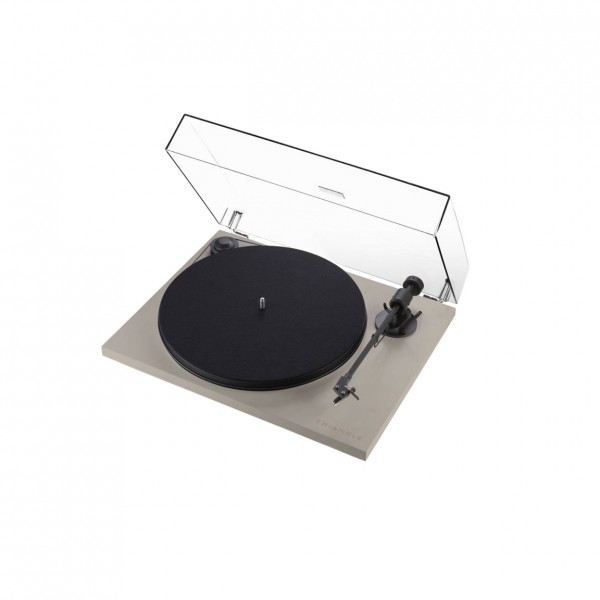 Triangle Turntable - Linen Grey Dust Cover
