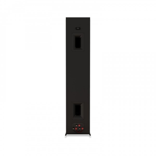 Klipsch RP-6000F MKII Floorstanding Speakers (Pair), Ebony rear view of Tractrix ports and binding posts