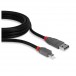 Lindy USB 2.0 Type A to Micro-B Cable, 3m - Coiled, Right