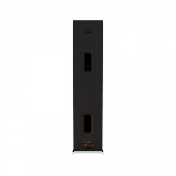 Klipsch RP-8000F MKII Floorstanding Speakers (Pair), Ebony rear view of Tractrix ports and binding posts