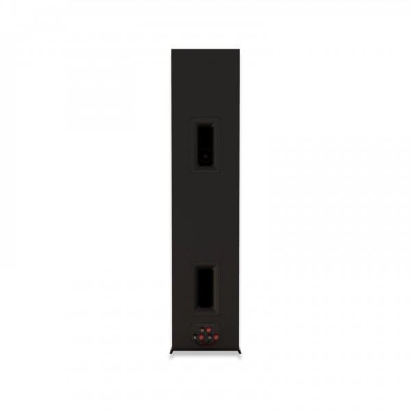 Klipsch RP-80060FA MKII Floorstanding Speakers (Pair), Walnut rear view of Tractrix ports and binding posts