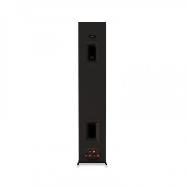 Klipsch RP-5000F MKII Floorstanding Speakers (Pair), Walnut rear view of Tractrix ports and binding posts