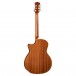 Luna Henna Dragon Electro Acoustic, Satin Natural back