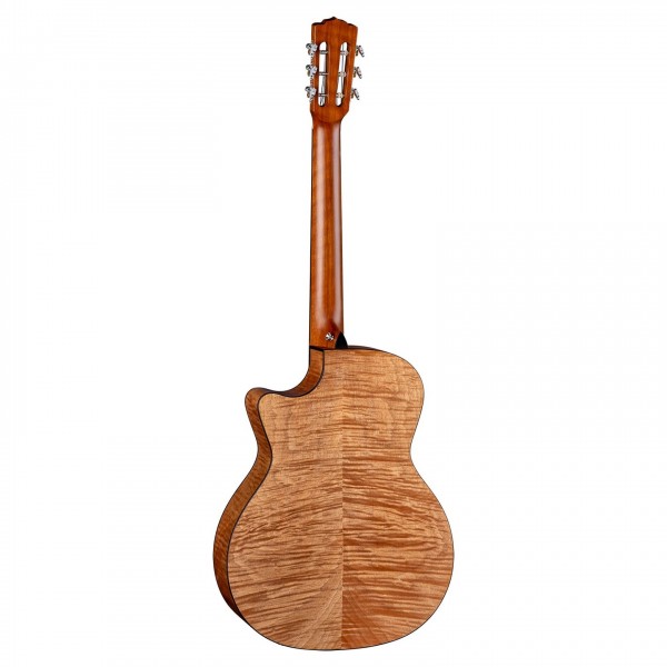 Luna High Tide Exotic Mahogany Electro Nylon, Satin Natural back