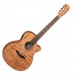 Luna High Tide Exotic Mahogany Electro Nylon, Satin Natural