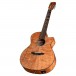 Luna High Tide Exotic Mahogany Electro Nylon, Satin Natural angle