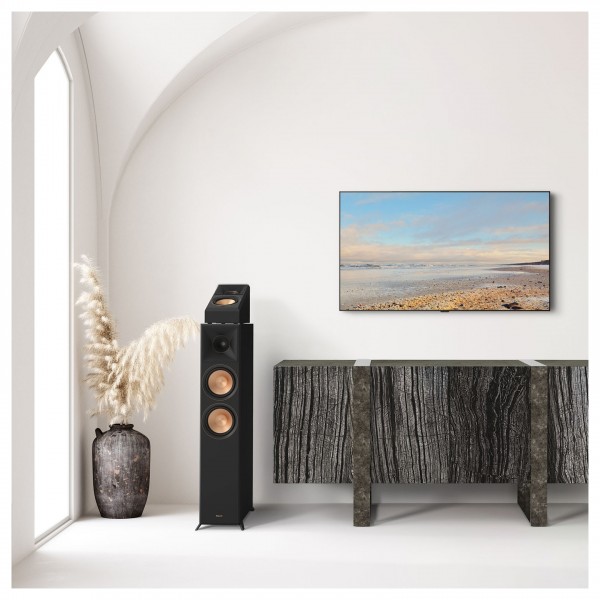 Klipsch RP-500SA MKII Dolby Atmos Surround Speaker (Pair), Ebony finish lifestyle image