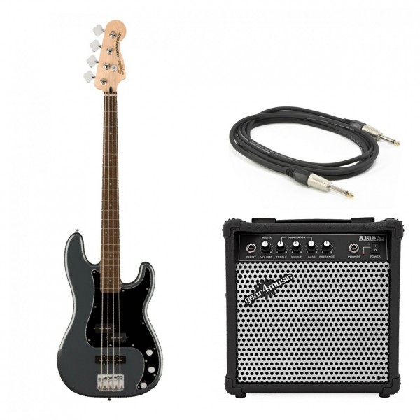 Squier Affinity Precision Bass PJ, CF Metallic & 15W Bass Amp Pack