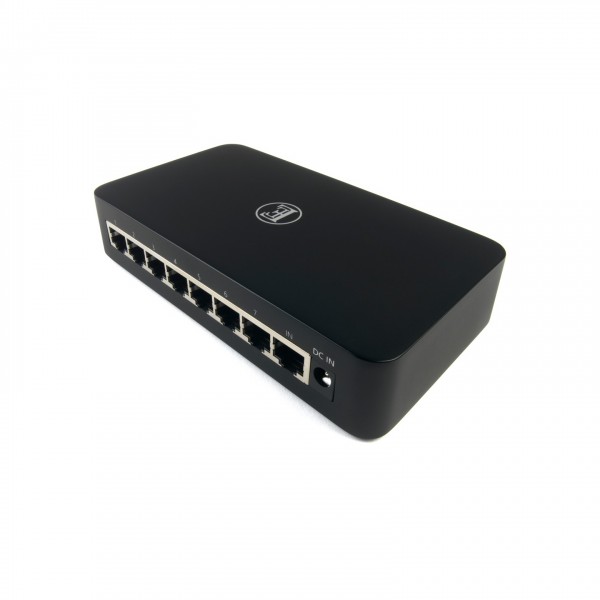 English Electric 8 Switch Audio Grade 8 Port Gigabit Streaming Switch - Rear