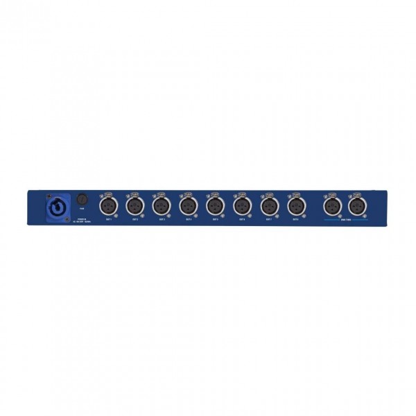 Sagitter SDJ Faster 8 DMX Splitter - Rear, Outputs