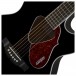 Gretsch G5013CE Rancher Jr Electro Acoustic, Black body close up