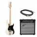 Squier Affinity Precision Bass PJ, O White & 15W Bass Amp Pack