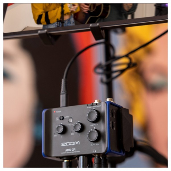 Zoom AMS-24 Audio Interface for Music and Streaming - Lifestyle