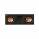 Klipsch RP-500C MKII Centre Speaker (Single), Ebony front view of Tractrix tweeter and dual Cerametallic woofer