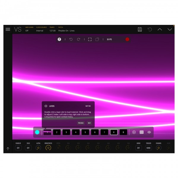 Imaginando VS - Visual Synthesizer - Main interface 2