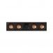 Klipsch RP-404C MKII Centre Speaker (Single), Ebony front view with tweeter and quad Cerametallic woofers