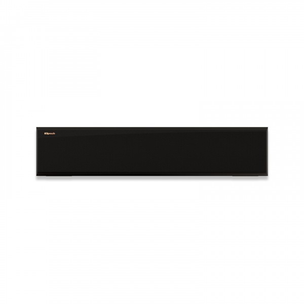 Klipsch RP-404C MKII Centre Speaker (Single), Ebony front view with magnetic cabinet attached