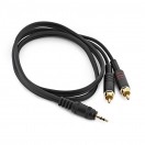 TRS 3.5mm Jack to RCA Phono Pro Cable, 1m