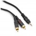 TRS 3.5mm Jack to dual RCA Phono Pro Cable, 2m