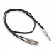 Dual TS 6.35mm Jack to Dual RCA Phono Pro Cable, 1m
