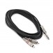 Dual TS 6.35mm Jack to Dual RCA Phono Pro Cable, 3m