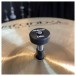 Ahead Speed Nut Cymbal Toppers 4 Pack, Black - Attached